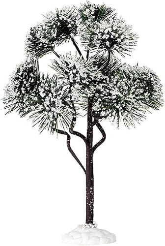 1997Pino de montaña grande 9" Tall Árbol de Navidad con Village accesorio