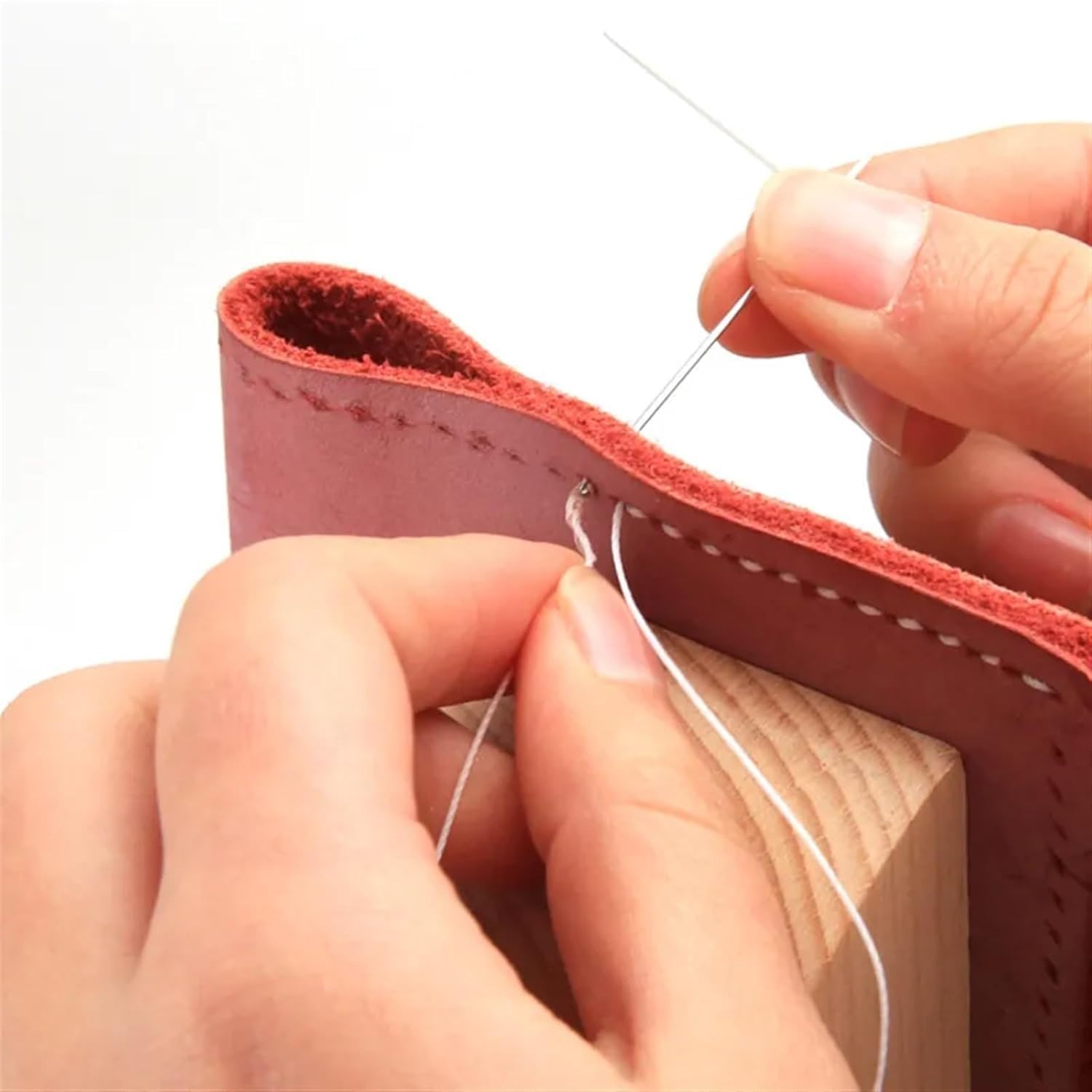 Klipsy do nici do szycia, drewniany zestaw narzędzi ręcznych DIY do użytku na biurku, idealne akcesoria do szycia dla łatwego zarządzania tkaninami i nićmi, idealne do rękodzieła i projektów