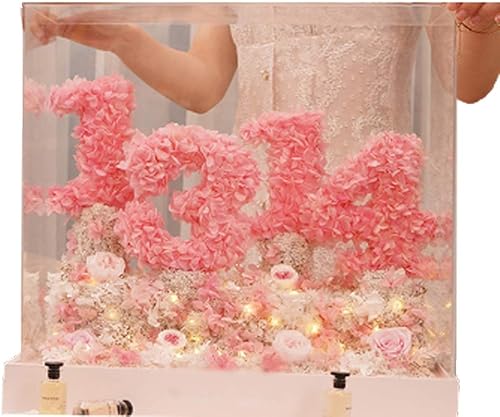 Rosa preservada - Caja de regalo de flores preservadas de confesión, 520 1314, rosa real preservada, esposa, novia, día de San Valentín, cumpleaños