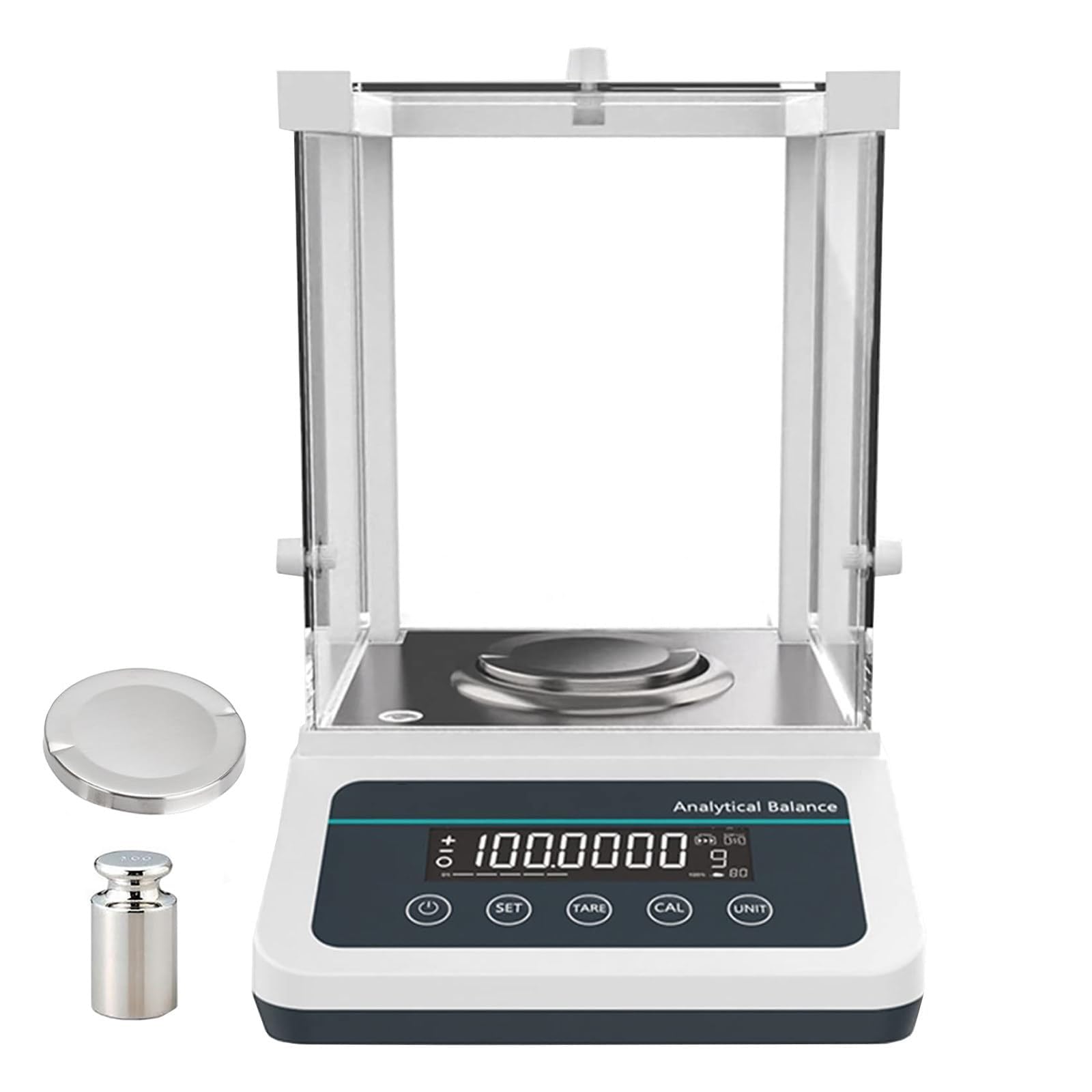 X&Z-XAOY Bilancia di Precisione da Laboratorio Bilancia Analitica di Precisione 0,0001 G con Parabrezza, Interfaccia RS232: Collegamento di Una Stampante/Computer (Size : 220g)