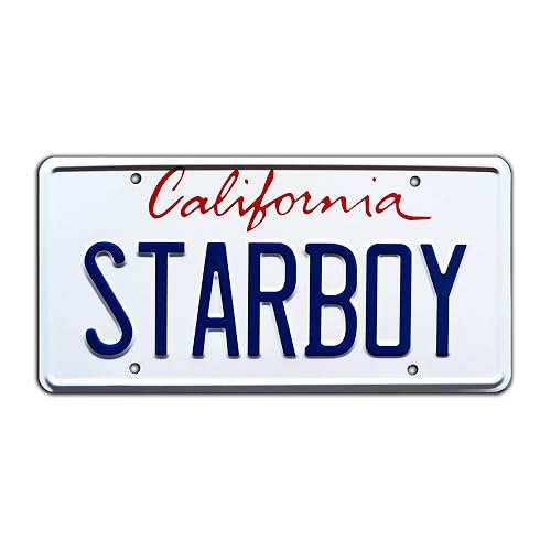 The Weekend ft Daft Punk | Starboy Metal Stamped License Plate