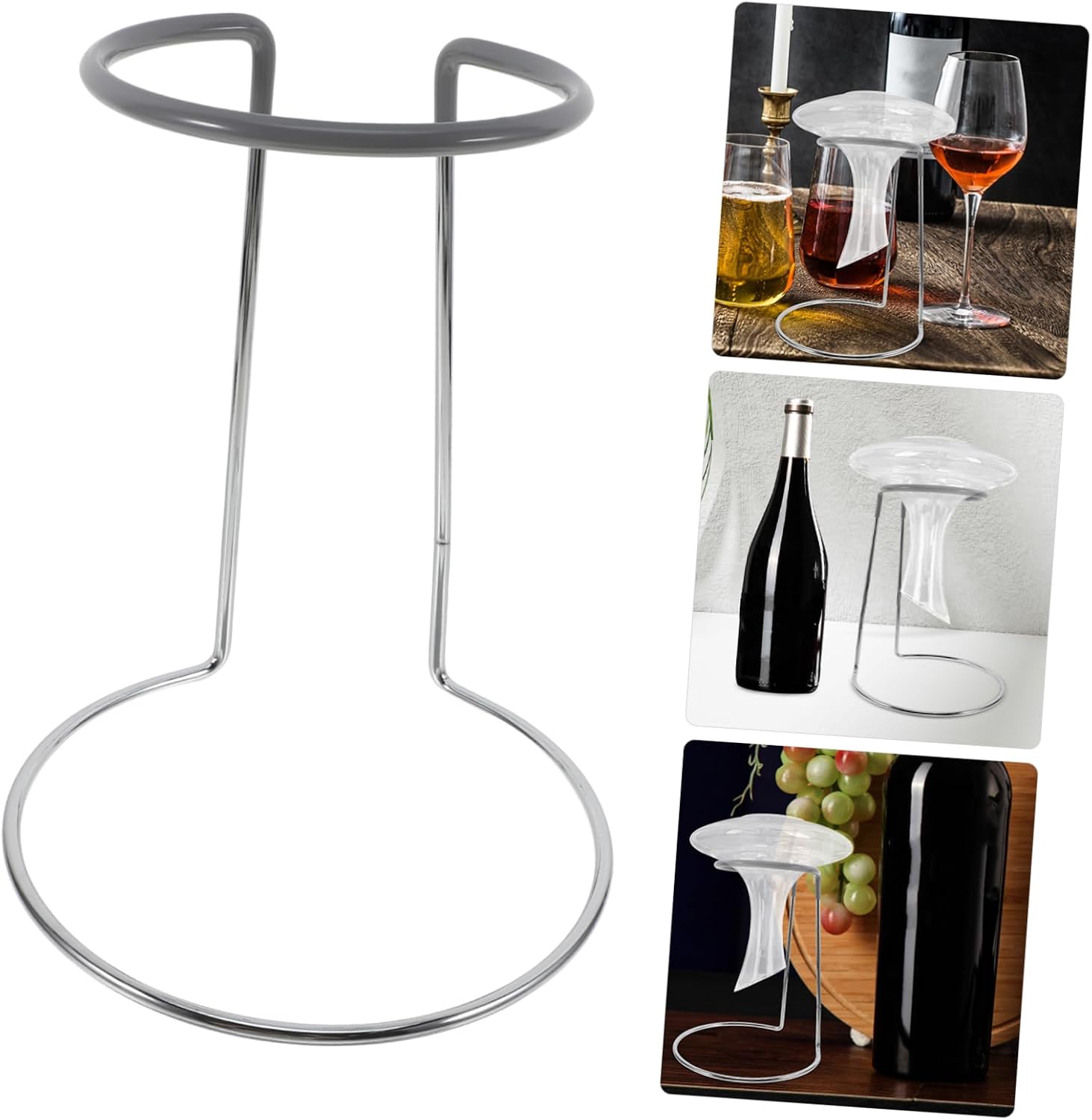 Glasses Holder Stand Wine Decanter Holder Rack for Restaurant Kitchen Decor and Accessories