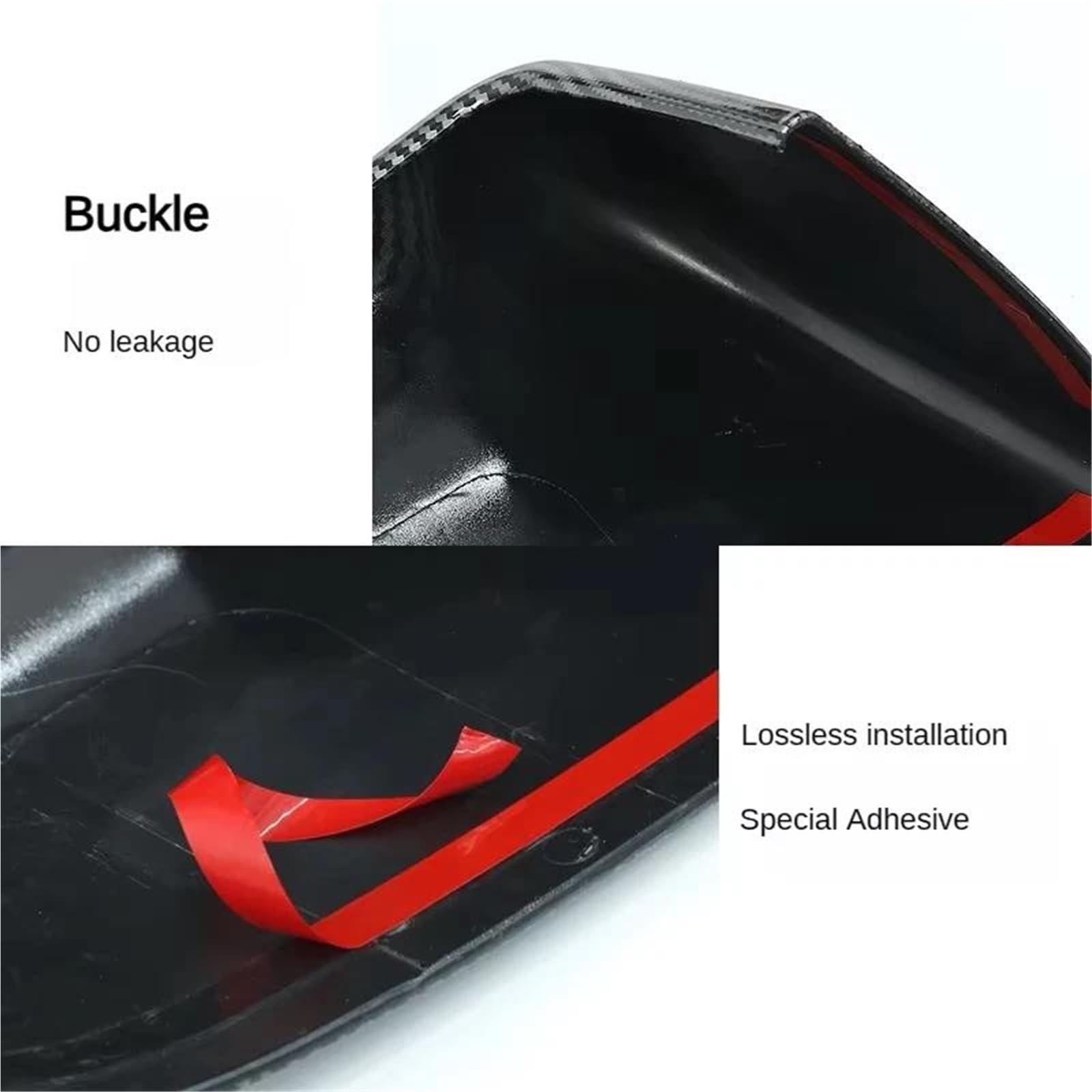 Tapa Cubierta Espejo Retrovisor Para Tesla Para Model 3 Para Highland ABS Espejo Retrovisor Carcasa Decorativa Accesorios Exteriores Coche Cubierta Fibra Carbono(1Matt Carbon)
