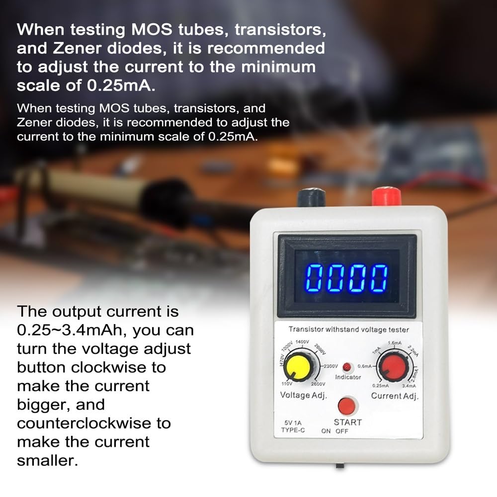 110 V ~ 2600 V IGBT tester zdolności napięcia dioda MOS trioda LED testowanie zdolności napięcia tranzystor wytrzymuje Tester napięcia