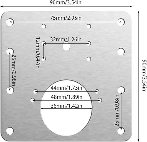 Miniatura 5 de 12 piezas de placa de reparación de bisagras, kit de placa de reparación de bisagras de gabinete de acero inoxidable, soportes de reparación de
