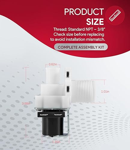 Miniatura 6 de Repuesto para válvula de agua Hoshizaki 3U0111-04, 120V, 60HZ, J248-072, HOS3U0111-04