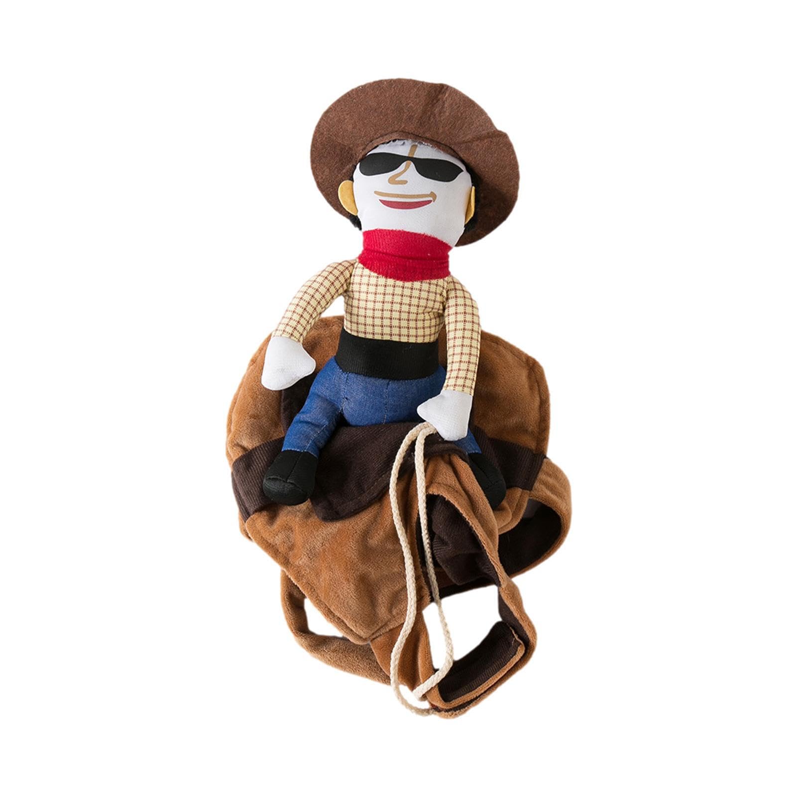 Hunya Cowboy Dog Halloween Costumes Rider Dog Costume Pet Cosplay Knight Riding Clothes Outfits Pet Costume Accessories