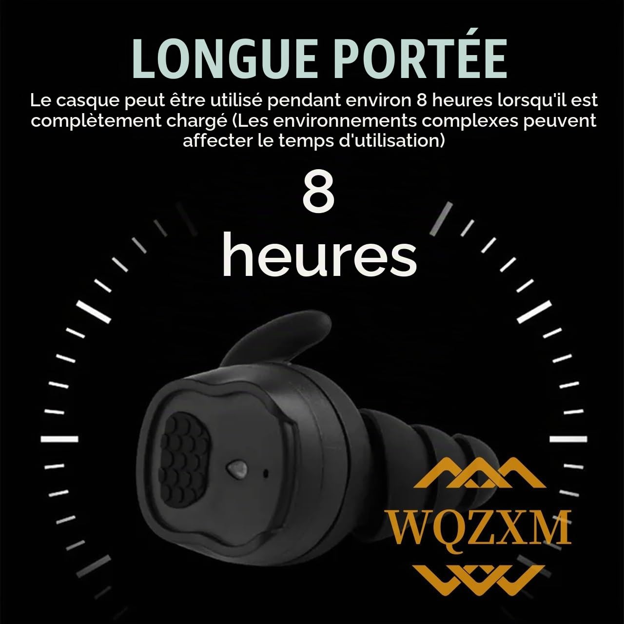 2024 Nouveaux Écouteurs Bluetooth for La Chasse en Plein Air, Les Tirs, Les Écouteurs Tactiques, La Protection Auditive Électronique NRR26db
