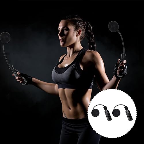 Miniatura 7 de Heavy Duty Cordless Skip Rope with Dual Ball Bearings PVC EVA Weighted Jumping Rope for Fitness Calorie Burning Full-body Workout Suitable for