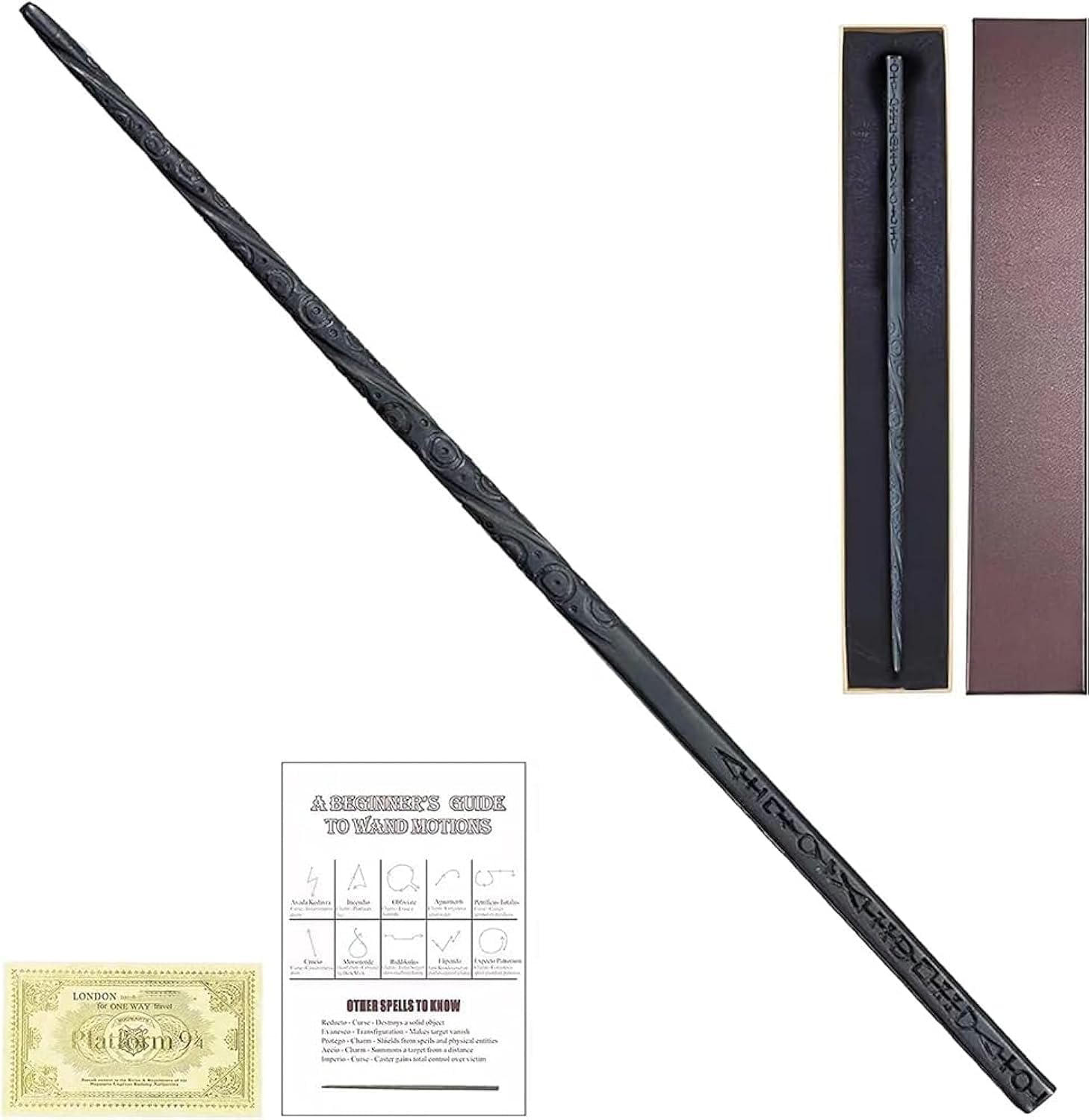 Zauberstab Der Feuer Schießt Mineup Zauberstab 34cm - Harry Potter Style  Mit Ticket \u0026 Halskette Zauberstab Requisite, image size:1458x1500