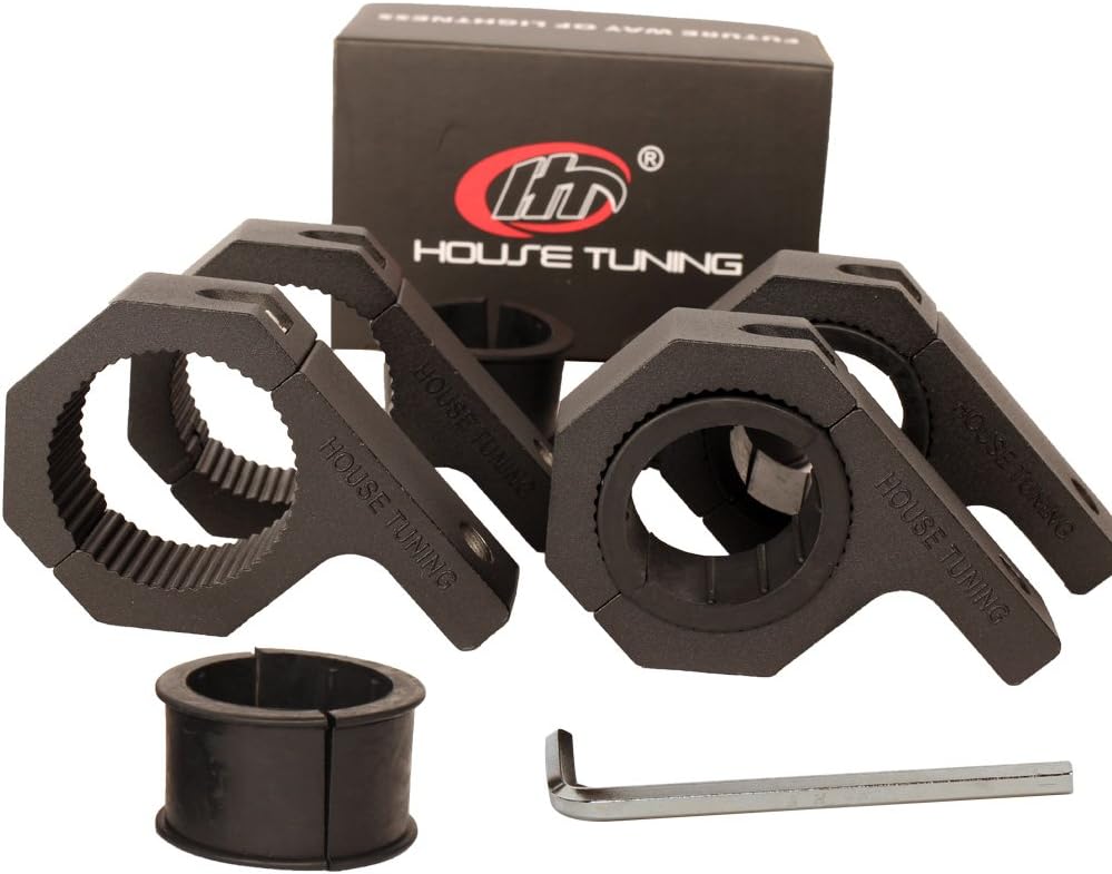 1.875" Roll Cage Clamps 4 Pack,1 7/8" Dimeter Tube Clamp Bracket,Roof Bar Clamp for Fog Light Bar (1.875"-Clamp Mount Kit)