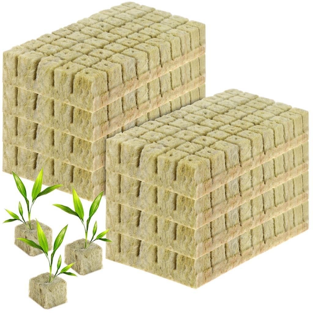Roccia Cubi di Lana 400 Pz 1 Pollice Grow Cube Spine Seme Coltivazione Fuori Suolo Piantagione Ventilativa Cubi di Media Agricoli