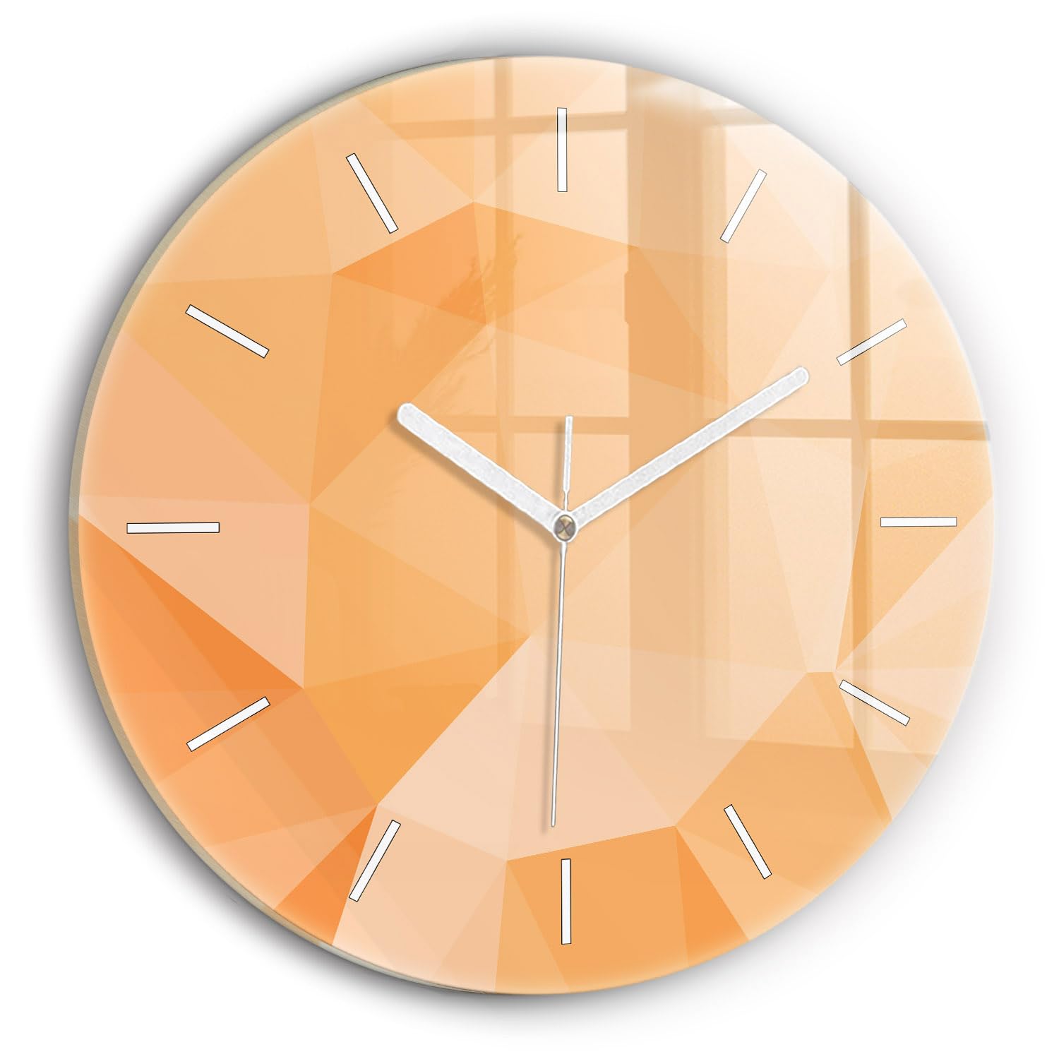 Horloge en Verre Silencieuse Wallfluent 30 cm de Qualité Supérieure Vibrante