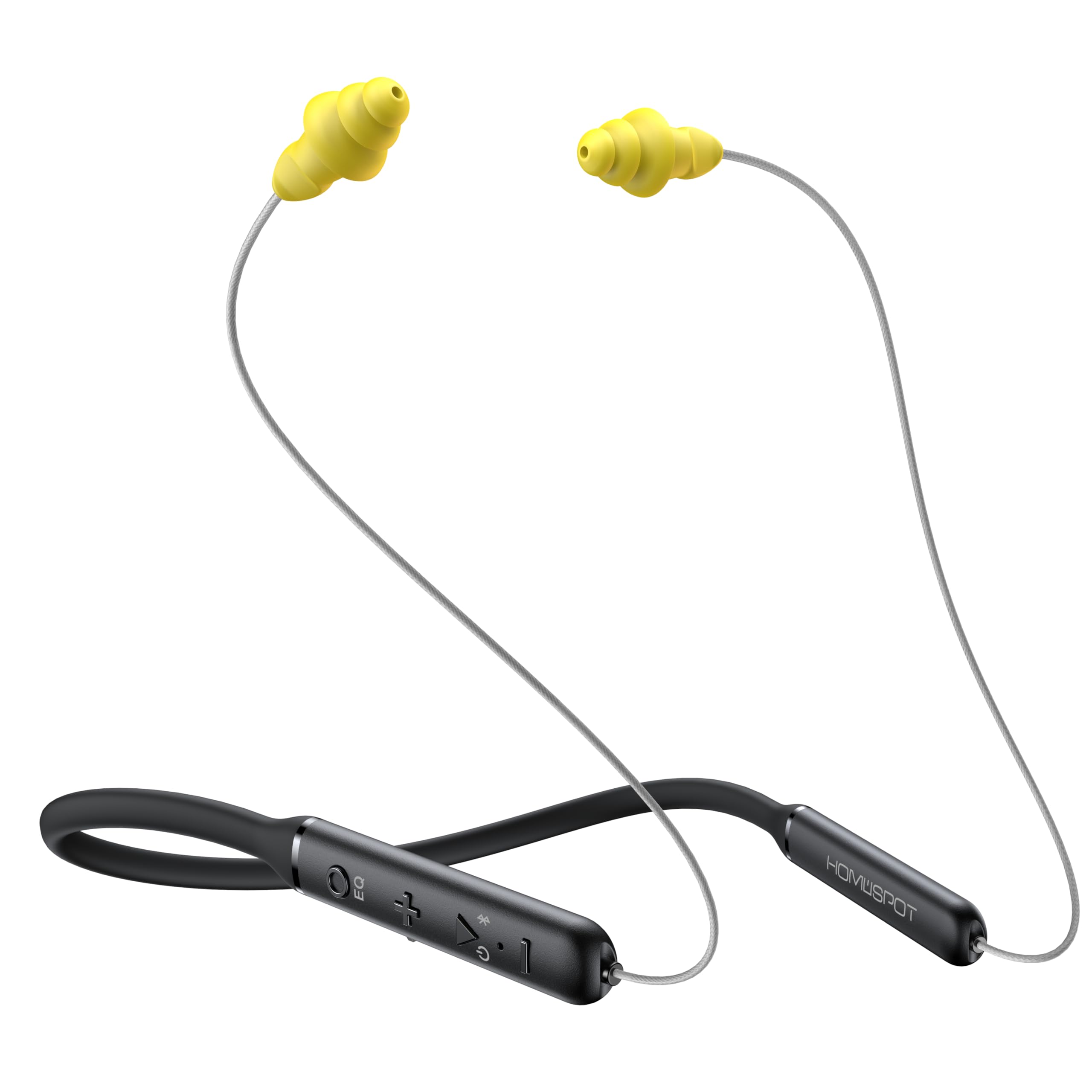 HomeSpot Wireless Neckband Headphones, Noise Reduction 27dB NRR, aptX HD, 3 EQ Modes, 40H Battery Life, OSHA Compliant