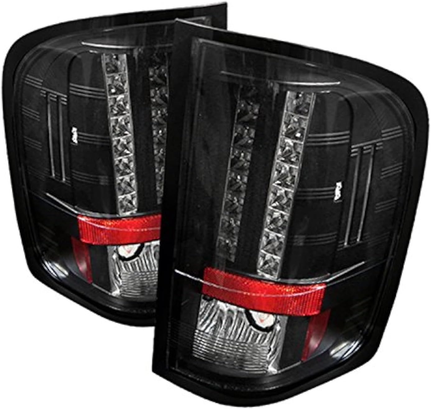 Spyder Auto Spyder 5078032 Chevy Silverado 1500 07-13 2500HD/3500HD 07-14 GMC Sierra 3500HD Dually Models 07-14 ( Does Not Fit Model With Reverse Bulb 921 ) LED Tail Lights - Black Smoke