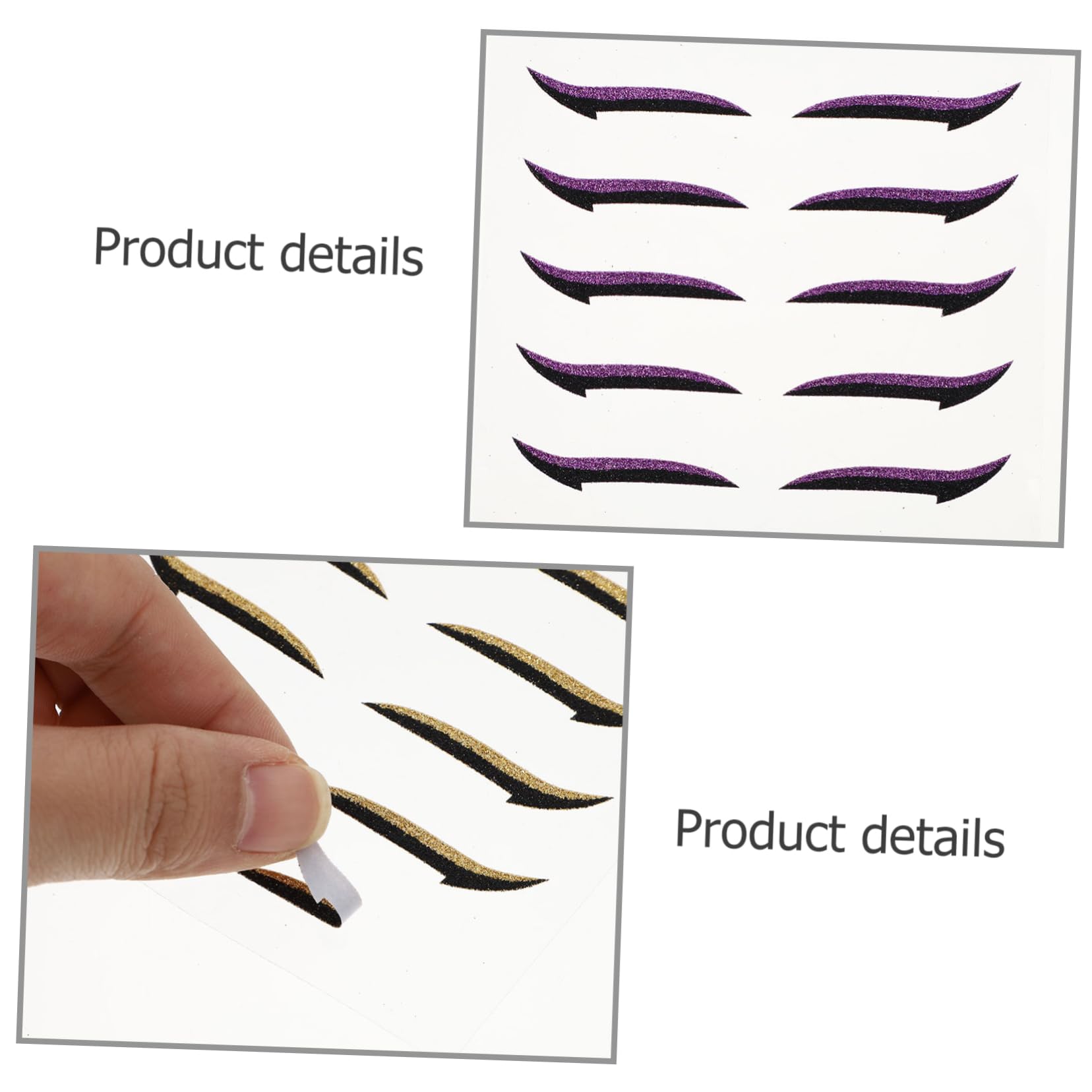 Healeved 200paires Stickers Eyeliner Autocollants Maquillage Des Yeux Strips Liner Invisibles Réutilisables Pour Look Cat Eye Parfait Pour Maison Et Voyage
