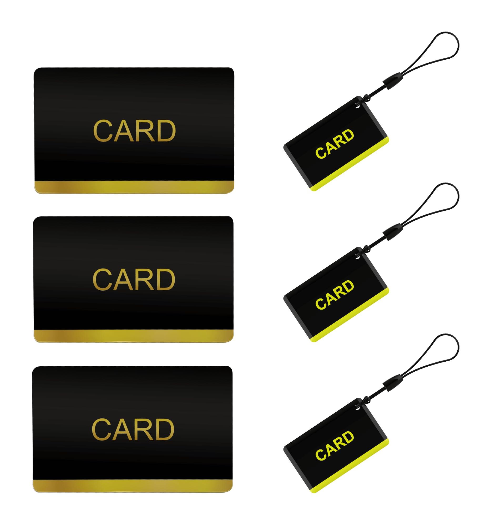 Anweller RFID Cards for Smart Locks, 13.56MHz, 6 Pack (3 Large + 3 Small)