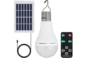 9W Solar Rechargeable Emergency Light Bulb