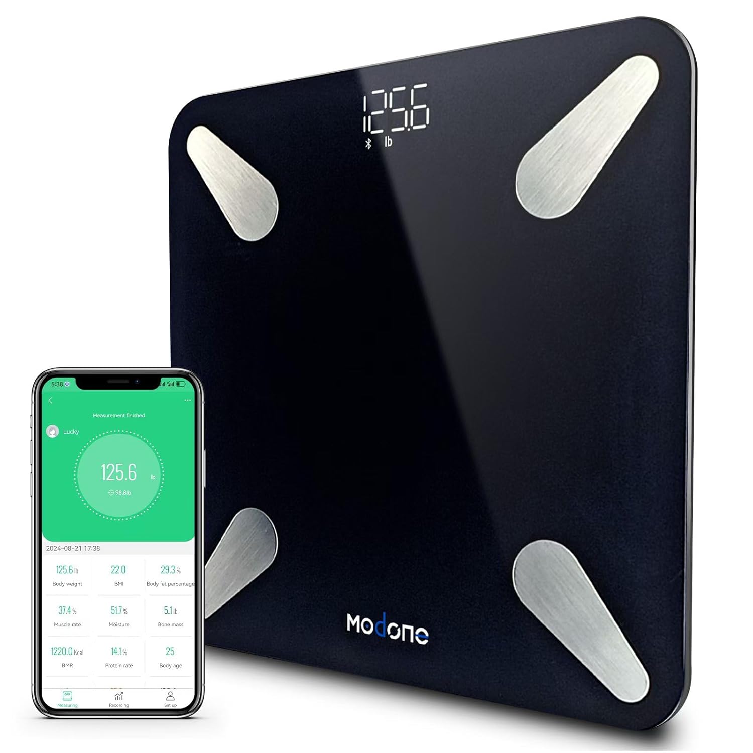 Professional Body Fat Scale, Most Accurate Digital Smart Bathroom Scale for Body Weight LED Display 18 Body Composition Metrics BMI, Free APP Weight Scale Composition Analyzer 400lb