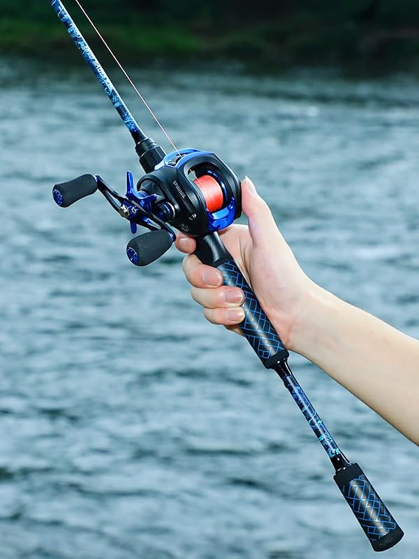 Sougayilang Baitcaster Combo – 8.1:1 High-Speed Reel, 18.5LB Drag, 9+1 Bearings, IM7 Graphite 2-Piece Rod, 6‘/7’ M Power for Bass Fishing by Sougayilang - Used condition - Image 9