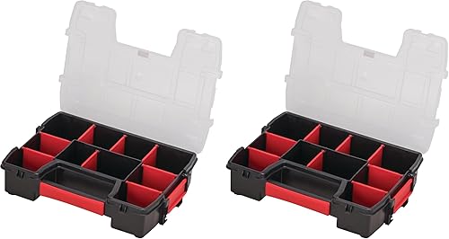 CRAFTSMAN Organizador de almacenamiento pequeño, 10 compartimentos, plástico (CMST14021) (paquete de 2)