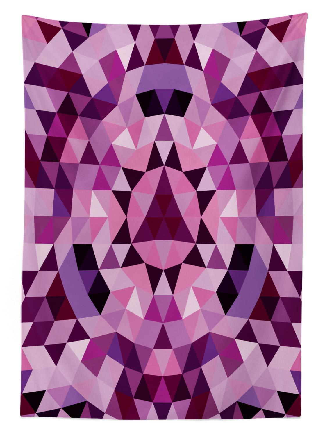 ABAKUHAUS Tovaglia Ovale/Rettangolare Mandala Viola – 140x200 Cm, Idrorepellente - 5