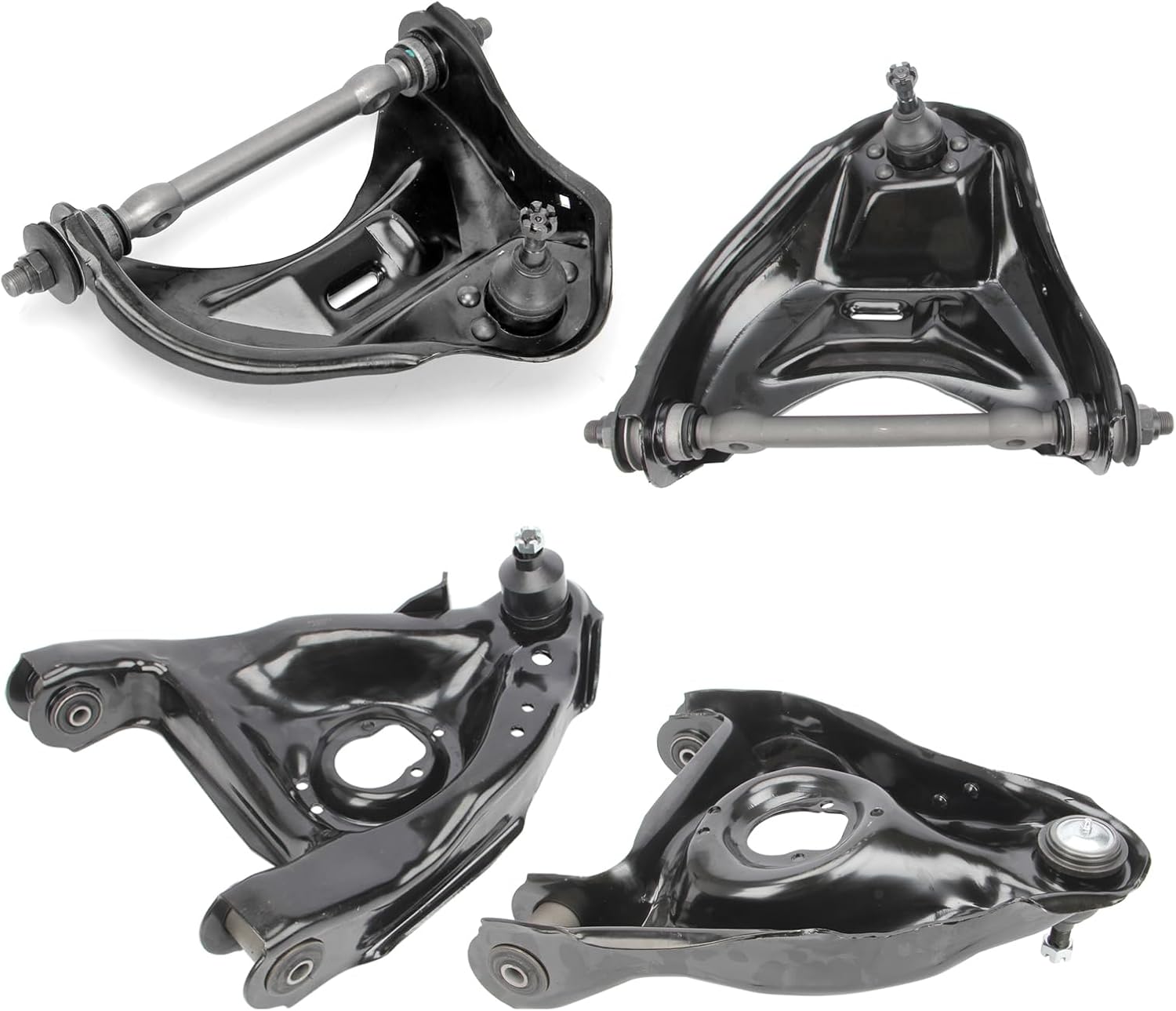4pc 1* K620260 +1* K620261 +1* K620251 +1* K620252 RWD Front Upper and Lower Control Arm Ball Joint for Blazer S10 S15 Jimmy Sonoma 1982-1995 1996 1997 1998 1999 2000 2001 2002 2003
