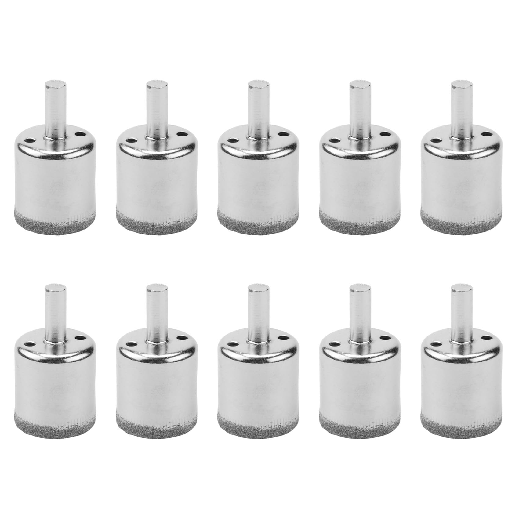 Jnchdghwa Silver Tone 10Pcs 30Mm Tipped Tile Ceramic Glass Hole Saw Drill Bit
