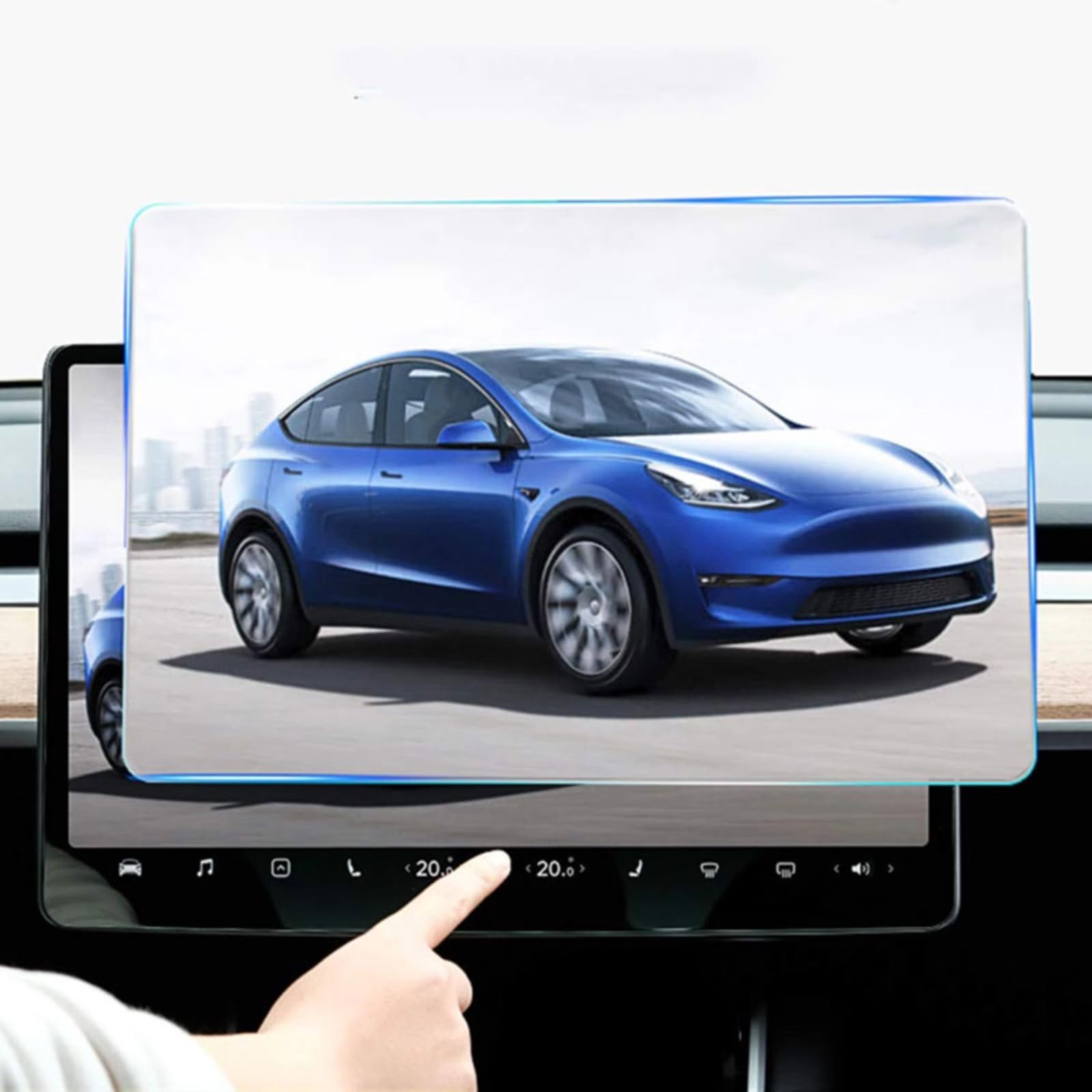 Nawigacja samochodowa Szkło hartowane Ekran LCD Folia ochronna Naklejka Osłona Dla Tesli Model 3 Y