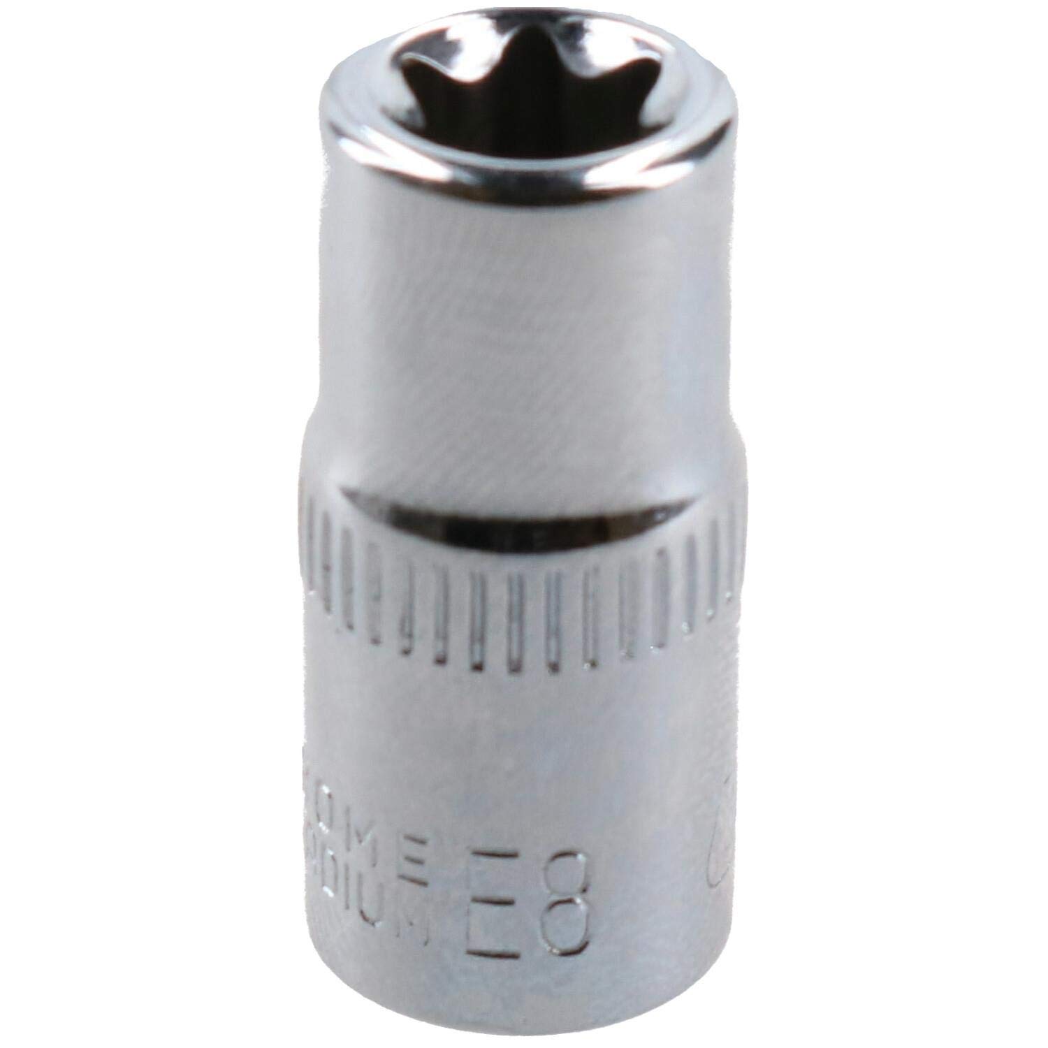 AB Tools E8 Female Torx Socket Star Bit 1/4" Drive Standard External Chrome Vanadium from B&Q