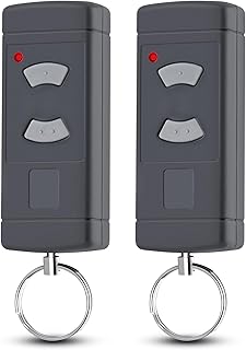 pepape 2 pièces télécommande de Porte de Garage pour Hörmann HSE2-40, HS4-40, HSM4-40, Compatible avec Hörmann Boutons Gris 40.685MHz télécommande de Porte de Garage