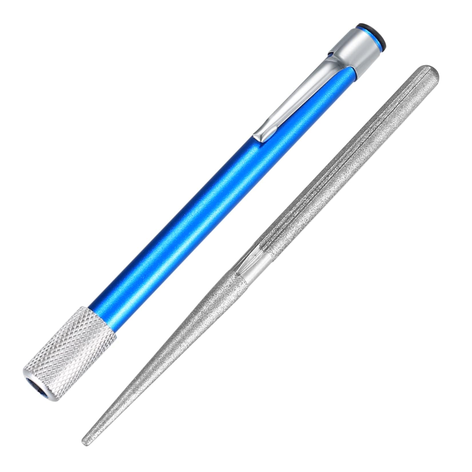 Penna per Affilare, Pietra per Affilare Diamanti Penna, Portatile Diamante per Affilare Coltelli, Penna Diamante Affilacoltelli per Cucina da Caccia Esterna
