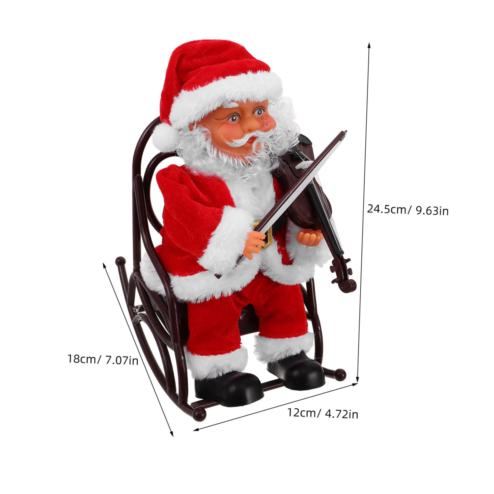 NOLITOY Regalo De Fiesta Pequeño Muñeco De Papá Noel Encantador Juguete De Papá Noel Eléctrico Recuerdos De Fiesta De Navidad