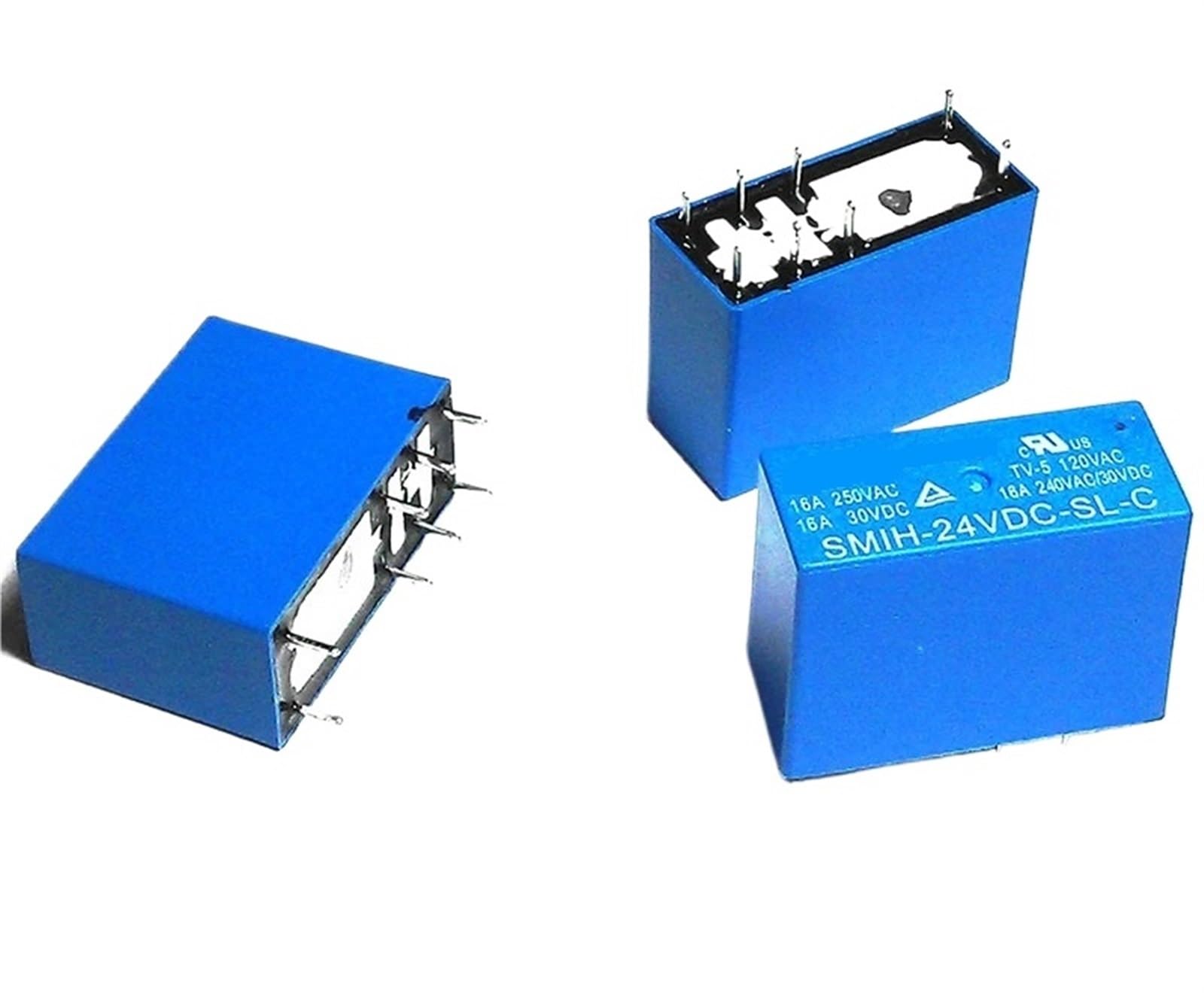 Relais 24V DC Songle 16A pour automatisation de système domotique 8 plots