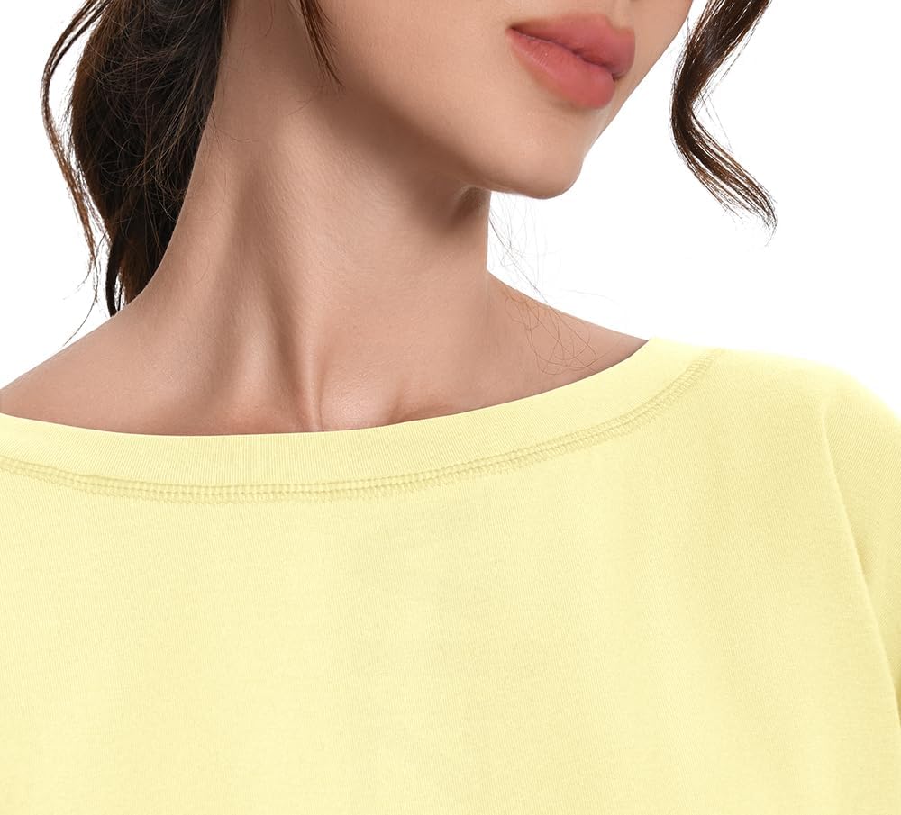 Open Back Workout Tops Oversized Tshirts for Women Cotton Short Sleeve Tees Backless Crop Tops Boxy Yoga Shirts - Image 4