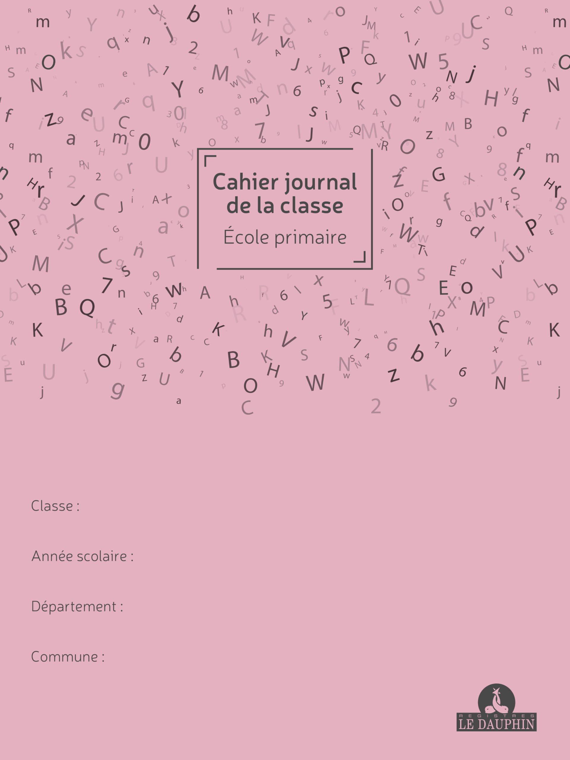 Il Delfino - Rif. 54241D - Cartone da 30 quaderni per scuola elementare, dimensioni 32 x 24 cm, 96 pagine, agenda e coordinate degli studenti all'inizio del taccuino, copertina morbida rosa