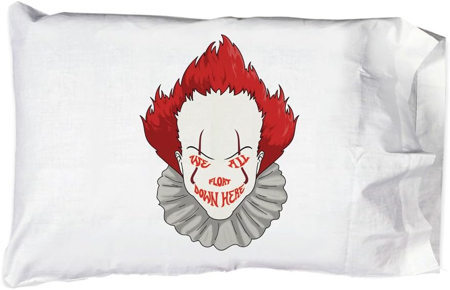 Hat Shark Pillow Case Single Pillowcase - We All Float Down Here Horror Movie Clown