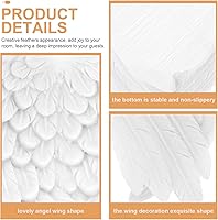 Vista 8 de Zerodeko Bandeja de joyería de ala de ángel, aretes de baratija, anillo de almacenamiento de dulces, chocolates de caramelo, soporte para llaves