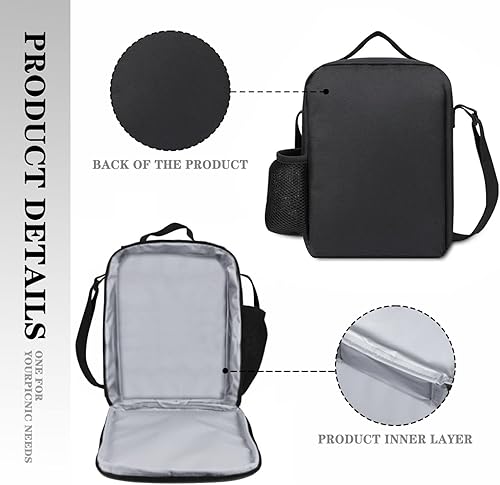 Miniatura 5 de Jikdemf Mochila Kawaii de 3 piezas de 17 pulgadas para laptop con bolsa de viaje, caja de almuerzo, estuche para lápices para niños y niñas