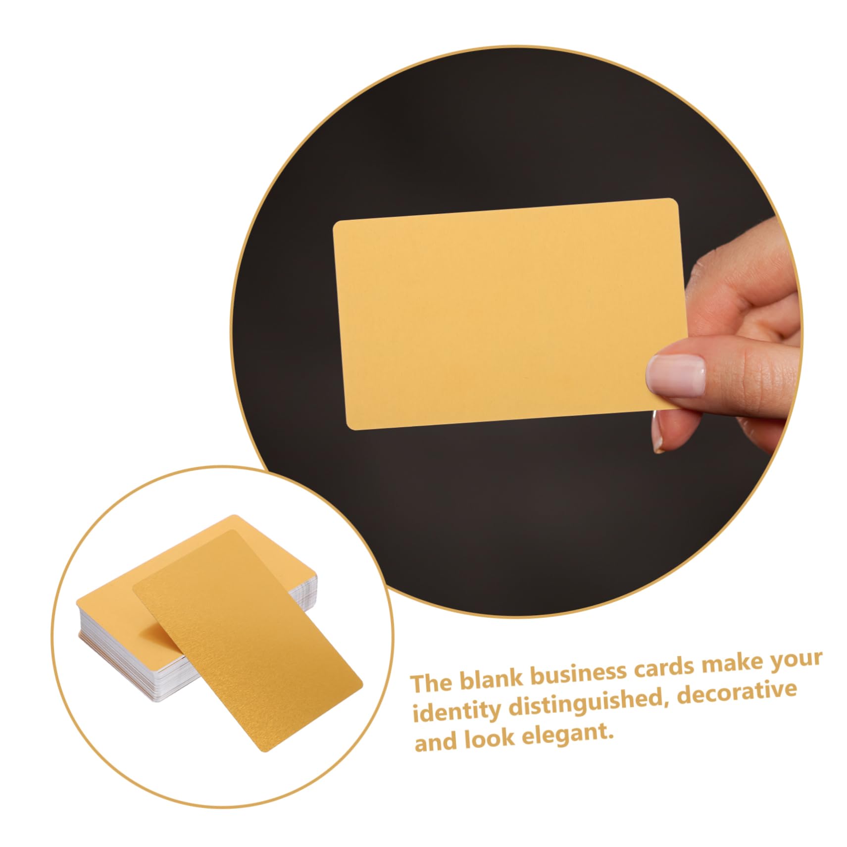 5 Sätze Sublimationsvisitenkarte Aluminiumplatte Blankokarten Stempelkarten Aluminiumkarten Goldene Visitenkarte Visitenkarten Aus Aluminium Leere Metallkarte 100 Stück * 5