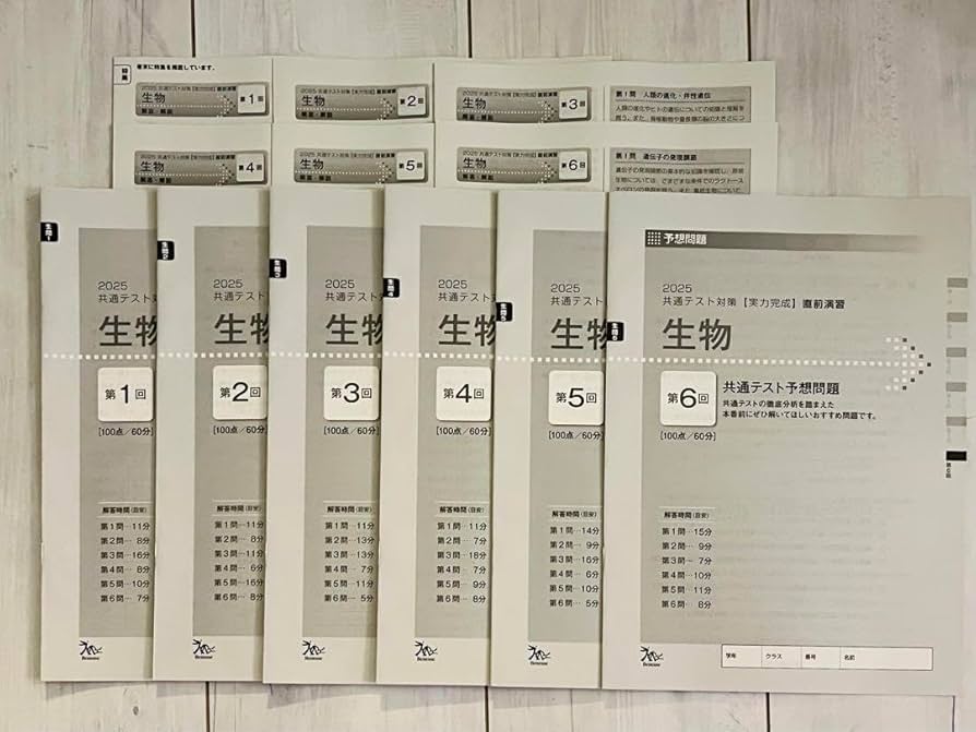 ベネッセ2025 共通テスト対策 実力完成 直前演習 英語/数学/国語/生物/化学/世界史/倫理/情報I 書き込みなし10冊 128L1D 2025 共通テスト対策 【実力完成】 直前演習 国語 ラーンズ