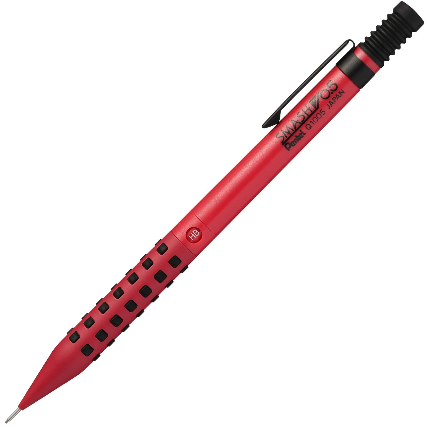 Pentel Q1005-19A Smash mechanischer Bleistift, 0,02 Zoll (0,5 mm), rot