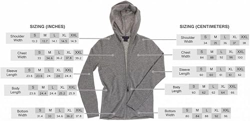 Vista 6 de Citizen Cashmere Zip Up Hoodie for Women - 100% Cashmere Hand-Knitted Ladies Slim Fit Cut Hoody with Long Sleeves Metal Zip