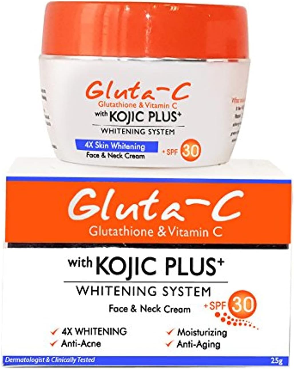 GLUTA C Ardent Glutathione & Vitamin C with Kojic Plus+ Whitening System Face & Neck Cream
