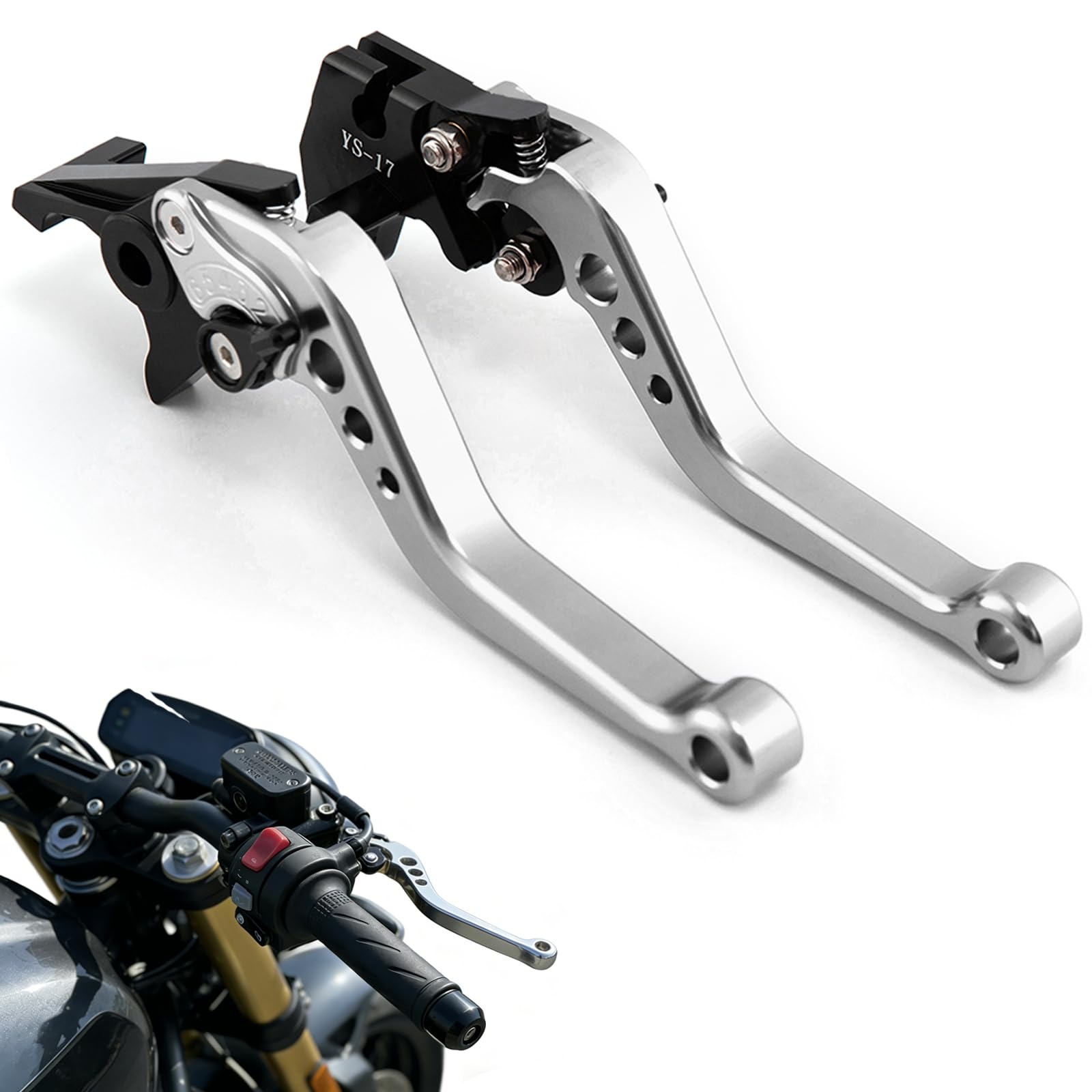 Levier embrayage moto ergonomique et frein alu compatible GSR 750