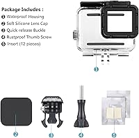 Vista 8 de SOONSUN Funda impermeable para GoPro Hero 765 Black and Hero (2018) 147 pies147.6 ft carcasa subacuática para buceo, snorkel, surf y aventuras