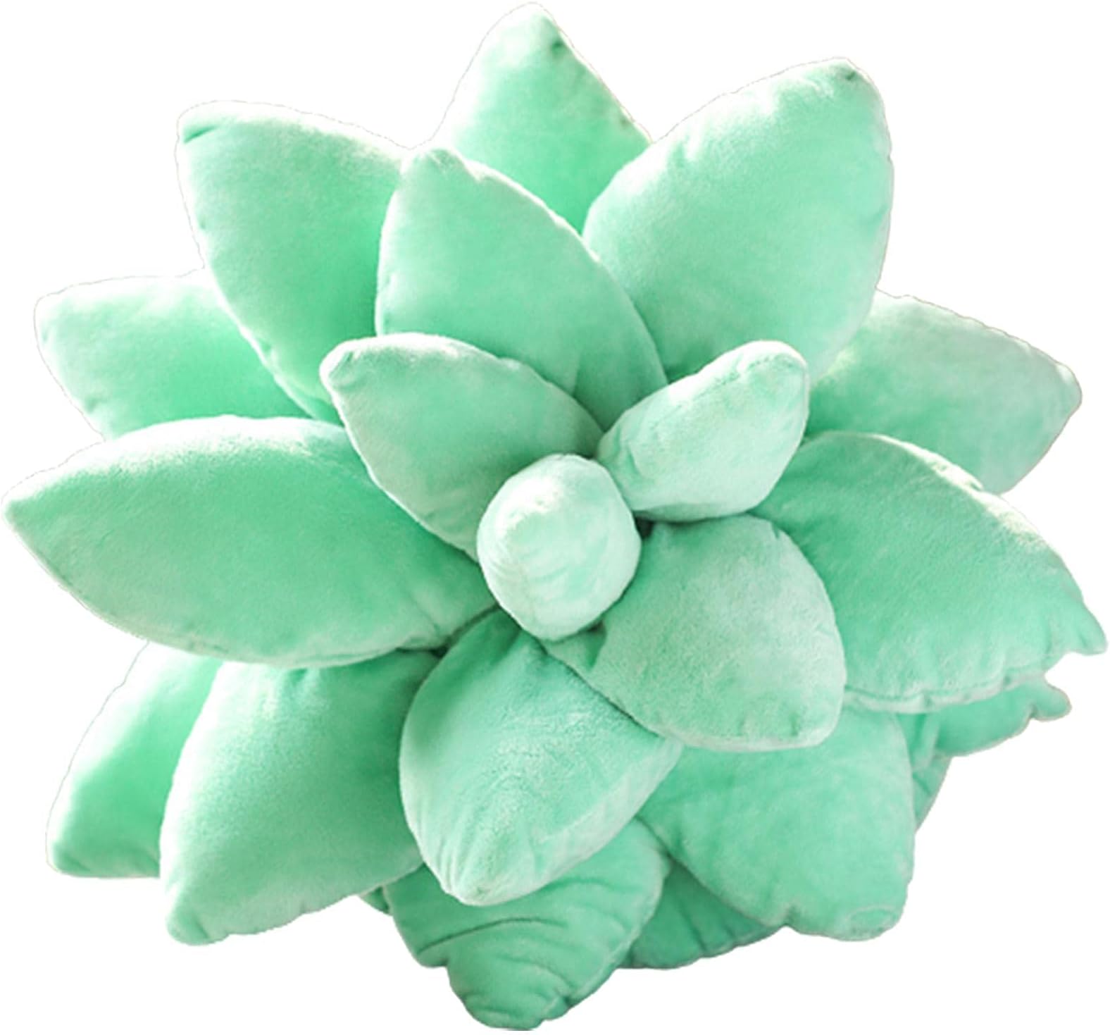Succulent Pillow, 3D Succulent Pillow Plant Pillow, Art Succulent Cactus Pillow for Garden Lovers Novelty Plush Cushion Green Nursery Living Room Accent 3D Shape