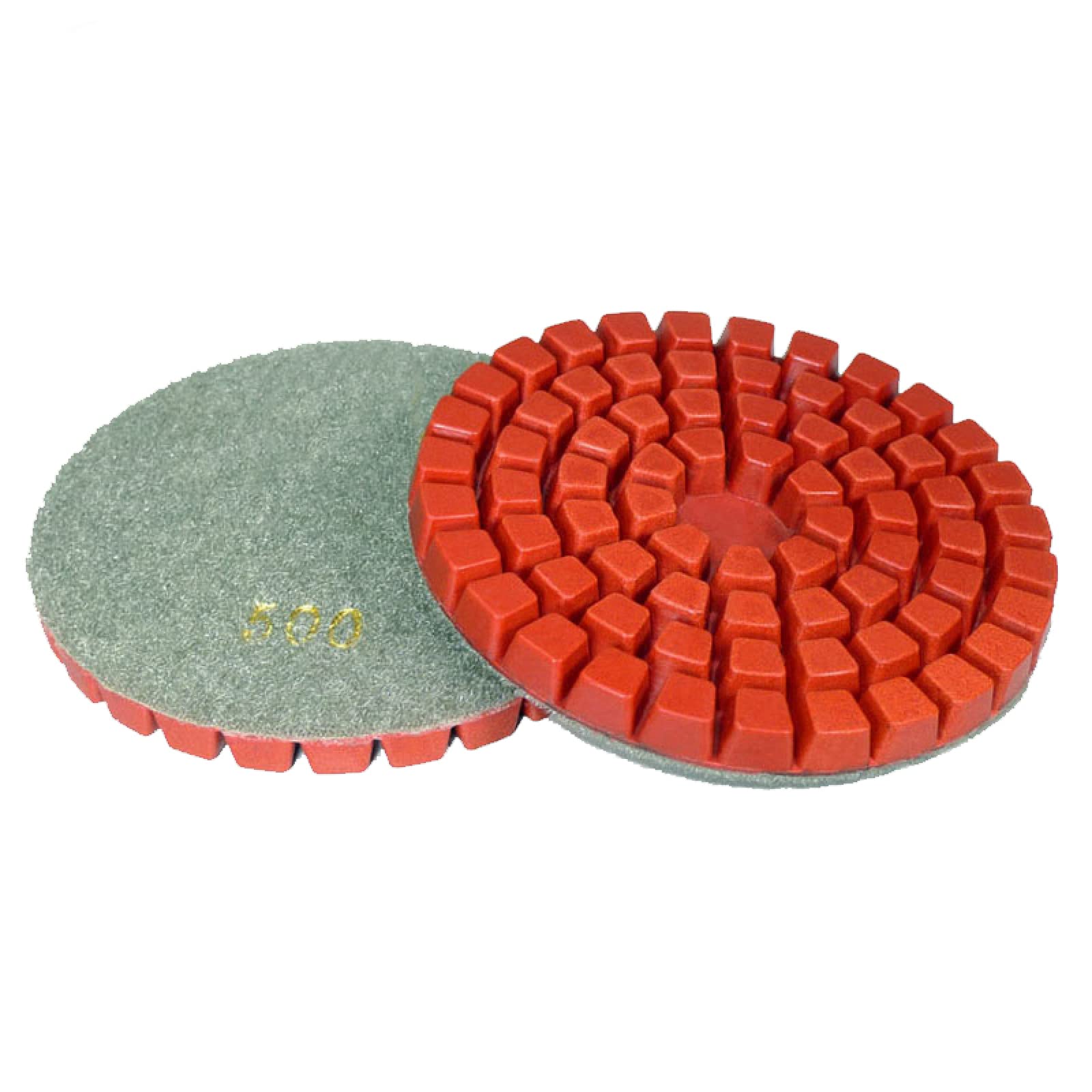 Almohadillas pulidoras de diamante, 7 piezas/lote de discos de lijado de pulido de diamante de 4 pulgadas, 100 mm, resina adhesiva, almohadillas de pulido for renovar pisos de concreto, reparación de