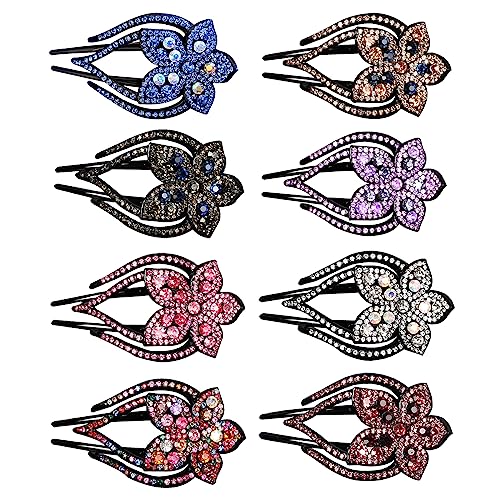 Accesorios para el cabello con pinzas de pelo de corazón con diamantes para coleta de mujer