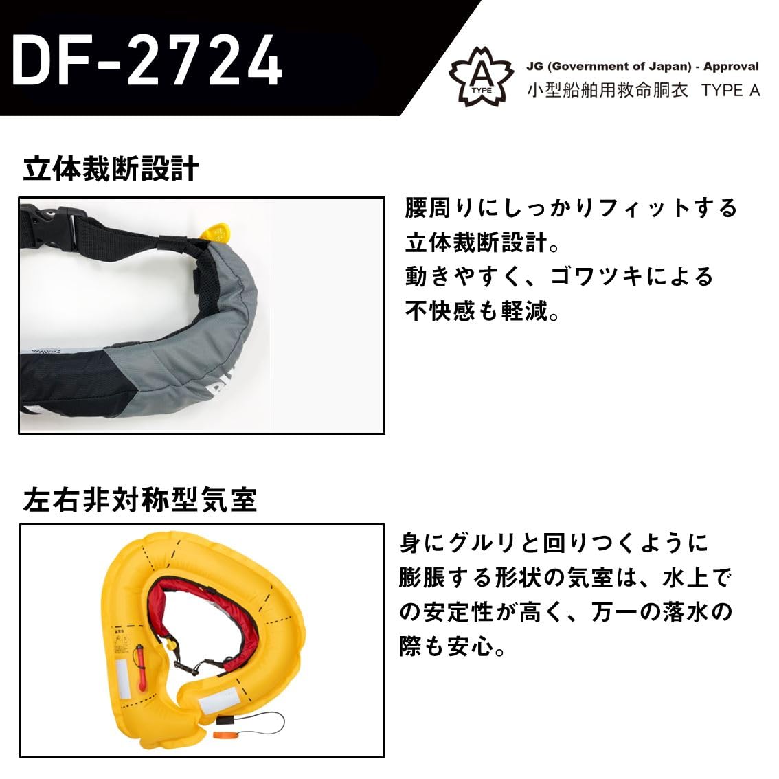 Amazon | ダイワ(DAIWA) 腰巻自動・手動膨張式ライフジャケット DF